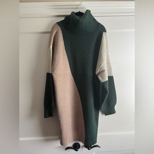 Baltic Born Sweater Dress | Hunter Green Multi, size large, never worn, tags on